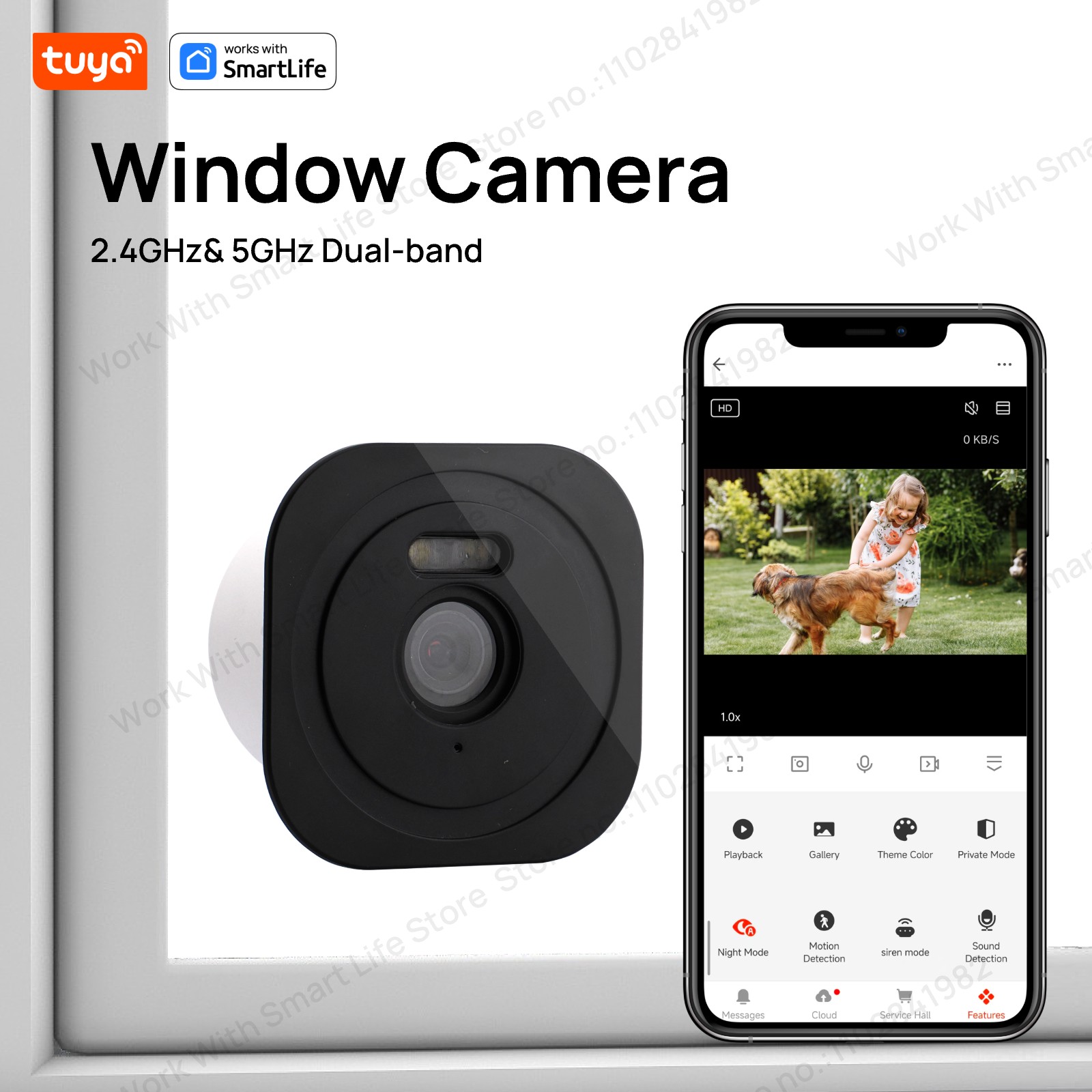 Eufy Camera E220 - Cámara de ventana Tuya de 3MP