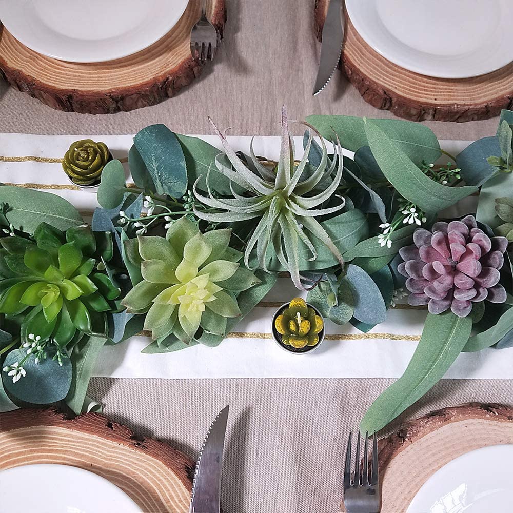 Paquete de 15 Suculentas Artif - Echeveria Succulent reseña y precio